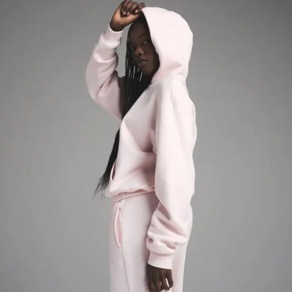 NEW with Tags SKIMS Cotton Fleece Classic Hoodie in Barely Pink Size Extra Small - Picture 4 of 7